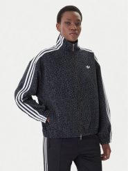 Adidas Kurtka jeansowa Firebird Aop KD8809 Szary Oversize. Szare kurtki damskie Adidas, l, bez wzorów, z bawełny, bez kaptura. Za 599.99 zł.