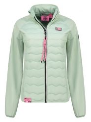 Geographical Norway Kurtka funkcyjna "Tropper" w kolorze miętowym rozmiar: S. Zielone kurtki sportowe damskie Geographical Norway, s, bez wzorów, bez kaptura. Za 130.50 zł.