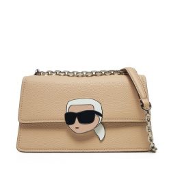 Torebka KARL LAGERFELD. Brązowe torebki klasyczne damskie KARL LAGERFELD, bez wzorów, bez dodatków. Za 769.99 zł.