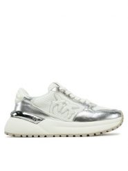 PINKO Sneakersy Gem 07 SS0055 E021 Biały. Białe obuwie sportowe damskie Pinko, z materiału, bez zapięcia. Za 569.99 zł.
