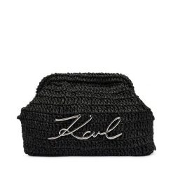 Torebka KARL LAGERFELD. Czarne torebki wieczorowe damskie KARL LAGERFELD, bez wzorów, bez dodatków. Za 549.99 zł.