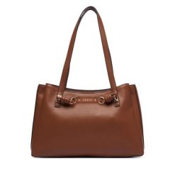 Torebka Guess. Brązowe torebki klasyczne damskie Guess, bez dodatków. Za 674.99 zł.