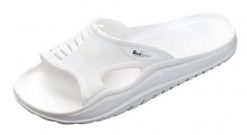 Beco klapki do sauny unisex EVA, białe. Białe klapki damskie 47 Brand, bez wzorów, z materiału, bez obcasa, bez zapięcia. Za 186.99 zł.