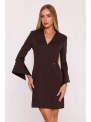 Made of emotion Sukienka w kolorze brązowym rozmiar: S. Brązowe sukienki damskie Made Of Emotion, bez wzorów, bez ramiączek. Za 249.99 zł.