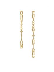 Off-White Kolczyki OWOD203S23MET0017600 Złoty. Żółte kolczyki damskie OFF-WHITE, metalowe. Za 1,789.00 zł.
