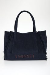 Torebka shopper TWINSET U&B. Shopper bag Twinset U&B, bez wzorów, bez dodatków. Za 519.00 zł.