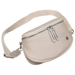 Saszetka damska Rovicky R-WB-J01 beżowa. Brązowe nerki i saszetki damskie z aplikacjami, ze skóry ekologicznej. Za 79.99 zł.