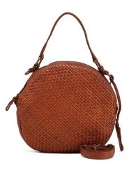 Melina C Skórzana torebka "Belfiore" w kolorze jasnobrązowym - 25 x 23 x 6 cm rozmiar: onesize. Brązowe torebki klasyczne damskie Melina C, z materiału, przez ramię, bez dodatków. Za 404.99 zł.