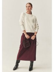 TATUUM Sweter w kolorze białym rozmiar: L. Białe swetry klasyczne damskie TATUUM, l, bez kołnierzyka. Za 122.09 zł.