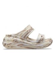 Crocs Klapki "Classic" w kolorze beżowym rozmiar: 37/38. Brązowe klapki damskie Crocs, bez wzorów, z otwartym noskiem, bez obcasa, bez zapięcia. Za 100.99 zł.