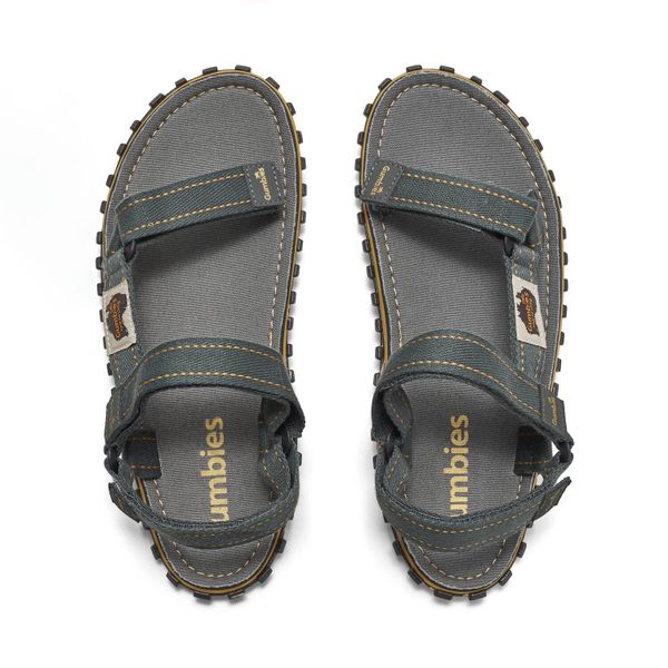 Sandały GUMBIES TRACKER SANDALS UNISEX. Szare sandały damskie Gumbies, bez wzorów, bez obcasa, bez zapięcia. Za 119.99 zł.