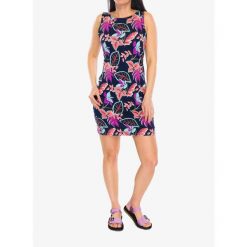 Sukienka sportowa Columbia Chill River Printed Dress. Niebieskie koszulki sportowe damskie Columbia, s, bez wzorów, bez ramiączek, trekkingowe. Za 230.99 zł.