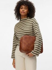 Vero Moda Sweter w kolorze szarobrązowo-beżowym rozmiar: L. Brązowe swetry klasyczne damskie Vero Moda, l, z bawełny, bez kołnierzyka. Za 104.99 zł.