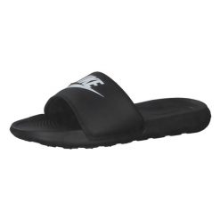 Klapki damskie Nike Victori One Slide. Czarne klapki damskie Nike, bez wzorów, z materiału, bez obcasa, bez zapięcia. Za 251.00 zł.