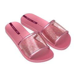 Klapki damskie Ipanema Renova. Czerwone klapki damskie Ipanema, bez wzorów, bez obcasa, bez zapięcia. Za 49.99 zł.