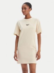 Reebok Sukienka codzienna Surya RK25502CCW Beżowy Regular Fit. Brązowe sukienki damskie Reebok, bez wzorów, z bawełny, bez ramiączek. Za 129.99 zł.