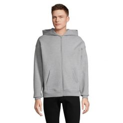 Bluza z kapturem Sol's Jelo. Szare bluzy damskie SOL'S, s, bez wzorów, z bawełny, z kapturem. Za 286.00 zł.