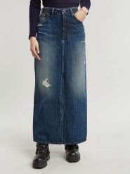 G-Star Spódnica dżinsowa "Victoria" w kolorze granatowym rozmiar: W30. Niebieskie spódnice damskie G-Star, na co dzień, z aplikacjami, z bawełny, klasyczne, maxi. Za 217.99 zł.