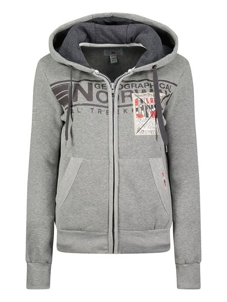Geographical Norway Bluza "Gwen" w kolorze szarym rozmiar: S. Szare bluzy damskie Geographical Norway, s, bez wzorów, bez kaptura. Za 154.07 zł.