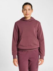 Bluza damska z kapturem Hummel Pulse. Czerwone bluzy damskie Hummel, na wiosnę, xs, bez wzorów, z bawełny, z kapturem. Za 252.50 zł.