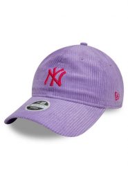 New Era Czapka z daszkiem New York Yankees Cord 9Twenty 60595365 Fioletowy. Fioletowe czapki z daszkiem damskie New Era, bez wzorów, z bawełny. Za 99.99 zł.