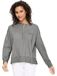 Heine Bluza w kolorze szarym rozmiar: 36. Szare bluzy damskie Heine, bez wzorów, z bawełny, bez kaptura. Za 46.95 zł.