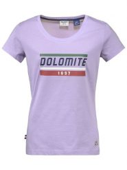 DOLOMITE Koszulka "Gard" w kolorze fioletowym rozmiar: L. Różowe bluzki damskie Dolomite, l, bez wzorów, z bawełny, bez kołnierzyka, bez ramiączek. Za 65.85 zł.