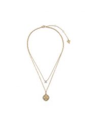 Guess Naszyjnik JUBN05 507JW Złoty. Żółte naszyjniki damskie Guess, metalowe. Za 339.99 zł.