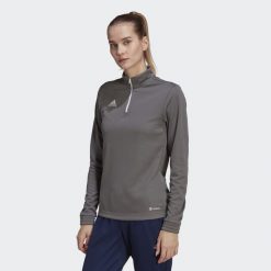Bluza piłkarska damska Adidas Entrada 22 Training Top. Białe bluzy damskie Adidas, s, bez wzorów, bez kaptura. Za 113.97 zł.
