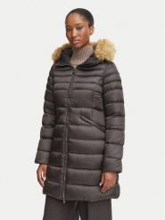 Hetregó Kurtka puchowa Salen 8R603KM 26WD02 Brązowy Slim Fit. Brązowe kurtki damskie HETREGO, bez wzorów, z puchu, bez kaptura. Za 2,409.00 zł.