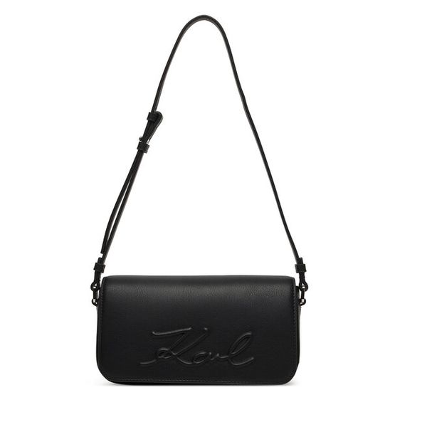 Torebka KARL LAGERFELD. Czarne torebki klasyczne damskie KARL LAGERFELD, bez dodatków. Za 554.99 zł.