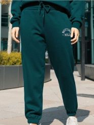 Spodnie dresowe - zielony. Zielone spodnie sportowe damskie Sinsay, l, bez wzorów, z dresówki. W wyprzedaży za 8.99 zł.