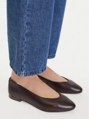 Lasocki Baleriny CEO-RST-KAJA-66 Brązowy. Brązowe balerinki damskie Lasocki, bez wzorów, ze skóry. Za 149.99 zł.