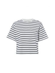 Msch Copenhagen Bluza - MMNima Kobiety Materiał dresowy biały|niebieski, S/M. Białe bluzy damskie MSCH Copenhagen, m, bez wzorów, z dresówki, bez kaptura. Za 179.95 zł.