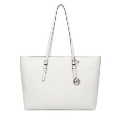 Torebka MICHAEL Michael Kors. Białe shopper bag MICHAEL Michael Kors, bez dodatków. Za 1,049.00 zł.