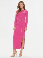 MICHAEL Michael Kors Sukienka dzianinowa MF381UN4VR Różowy Slim Fit. Czerwone sukienki damskie MICHAEL Michael Kors, bez wzorów, z dzianiny, bez ramiączek. Za 889.99 zł.