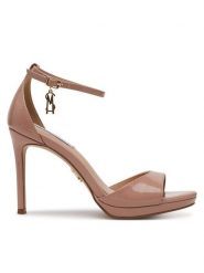 Steve Madden Sandały Evers Heeled s SM11003574 Różowy. Czerwone sandały damskie Steve Madden, bez wzorów, ze skóry, bez obcasa, na szpilce, bez zapięcia. Za 429.99 zł.