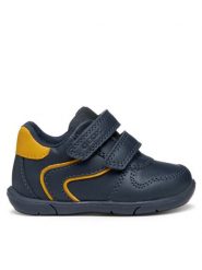 Geox Sneakersy B Zapito B556CA 054FU CF42Q Granatowy. Niebieskie buty sportowe chłopięce Geox, ze skóry, bez zapięcia. Za 159.99 zł.