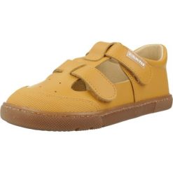 Sandały TITANITOS L540 JULIO Żółty. Żółte sandały damskie TITANITOS, bez wzorów, ze skóry, bez obcasa, bez zapięcia. Za 211.99 zł.