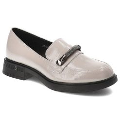 Szare Półbuty Vinceza Eleganckie Mokasyny Damskie. Szare mokasyny damskie VINCEZA, na wiosnę, ze skóry ekologicznej, bez obcasa. Za 149.00 zł.