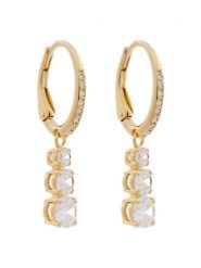 Swarovski Kolczyki kreole Stilla Attract 5723300 Złoty. Żółte kolczyki damskie Swarovski, metalowe. Za 339.99 zł.