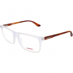 Oprawki "CA6637/N" w kolorze biało-brązowym. Białe okulary przeciwsłoneczne damskie Carrera, Ferragamo. W wyprzedaży za 119.95 zł.
