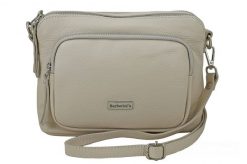 Listonoszka skórzana BARBERINI'S j. beżowa 990-10. Brązowe shopper bag Barberinis, bez wzorów, ze skóry, małe, bez dodatków. Za 232.99 zł.