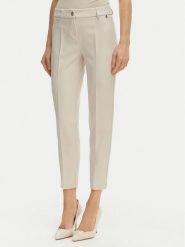 Maryley Spodnie materiałowe 26EB52Z/43LA Beżowy jasny Regular Fit. Brązowe spodnie materiałowe damskie Maryley, bez wzorów, z materiału. Za 229.99 zł.