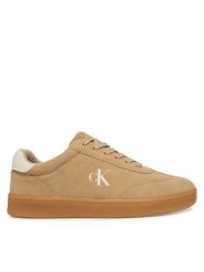 Calvin Klein Sneakersy V3X9-83453-0318 D Brązowy. Brązowe buty sportowe chłopięce Calvin Klein, ze skóry, bez zapięcia. Za 379.99 zł.
