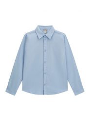 Guess Koszula L6YH02 W2675 Niebieski Regular Fit. Niebieskie koszule chłopięce Guess, z aplikacjami, z bawełny, bez kołnierzyka, bez ramiączek. Za 234.99 zł.