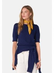 Rodier Sweter w kolorze granatowym rozmiar: S. Niebieskie swetry klasyczne damskie Rodier, s, z kaszmiru, bez kołnierzyka. Za 239.86 zł.