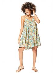 Aller Simplement Sukienka w kolorze miętowym ze wzorem rozmiar: 34/36. Zielone sukienki damskie Aller Simplement, bez wzorów, klasyczne, bez ramiączek. Za 43.99 zł.