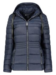 Geographical Norway Kurtka pikowana w kolorze granatowym rozmiar: L. Niebieskie kurtki damskie Geographical Norway, l, bez wzorów, bez kaptura. Za 209.82 zł.