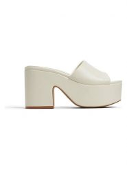 CALL IT SPRING Klapki w kolorze kremowym rozmiar: 39. Brązowe klapki damskie Call it Spring, bez wzorów, z otwartym noskiem, bez obcasa, bez zapięcia. Za 130.99 zł.